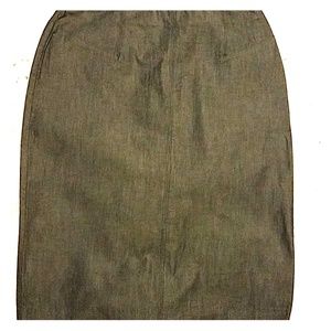 New York & Company Chambray Pencil Skirt